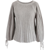 Sugary Puff Radiating Stripe Sweater in - Puloverji - 