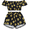 Sunflower Crop Top And Pompoms Shorts Se - Spodnie - krótkie - 