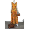 Sunflower Print Dress - sukienki - 