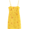 Sun flower strapless miniskirt - Dresses - $25.99 