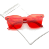 Sunglasses Red Rimless - Sunglasses - $9.99 