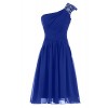 Sunvary Fancy One Shoulder Bridesmaids Short Prom Homecoming Dresses - sukienki - $76.69  ~ 65.87€