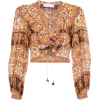 Suraya print cotton crop top - Camisa - longa - 