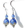 Swarovski Sapphire Earrings - Ohrringe - 