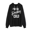SweatyRocks Women's Hoodie Letter Print Long Sleeve Hooded Sweatshirt Pullover Top - Camicie (corte) - $11.99  ~ 10.30€