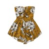 SweatyRocks Women's Off Shoulder Floral Print Playsuit Strapless Romper Short Jumpsuit - Suits - $18.99 