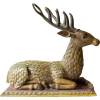 Swedish stag statue from 1800 handmade - Items - 