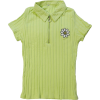 Sweet Daisy Embroidered Polo Shirt Short - Shirts - $25.99 