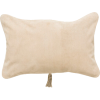 TEXTURED LEATHER CUSHION BEIGE - Pohištvo - $219.00  ~ 188.10€