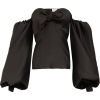 THE ATTICO Eva oversized sleeves bow-fro - Koszule - długie - 