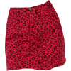 THE DUSTY RED LEOPARD MINI SKIRT - Suknje - $50.00  ~ 42.94€