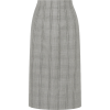 THOM BROWNE Lace-up plaid wool pencil sk - Skirts - 