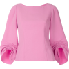 TIBI ruched sleeve blouse - Koszule - krótkie - 