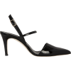 TIBI Eli Black Patent Leather Slingback - Sandals - 