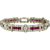 TIFFANY & CO. diamond and ruby art deco - Bracelets - 