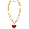 TOHUM Cuore 24kt gold-plated heart penda - Necklaces - 