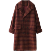 TOMIK brown plaid coat - Jacket - coats - 