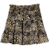 TOPSHOP Camel Shirred Animal Print Mini - Faldas - 
