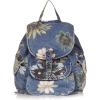 TOPSHOP Floral Denim Backpack - Torbice - 