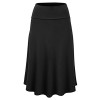 TOPUNDER Maxi Skirts for Women Solid Flare Hem High Waist Midi Skirt Sexy Pleated Skirt - Юбки - $5.49  ~ 4.72€