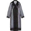 TOTEME black organza sheer trench coat - Jacket - coats - 