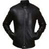 TRENDY BIKERS BLACK LEATHER JACKET FOR MEN - Jaquetas e casacos - 214.00€ 