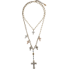 TWIN-SET embellished cross charm necklac - Ogrlice - 