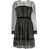 TWIN-SET metallic sheer dress - sukienki - 