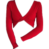 TWIST CROP SWEATER - Long sleeves shirts - 