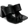 Tabi logo embossed leather sandals - Sandálias - 