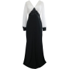 Tadashi Shoji Pleated Chiffon  Lace Gown - Obleke - $468.00  ~ 401.96€
