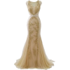 Tan Formal Dress - Dresses - 