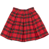 Tartan check pleat mini skirt - 裙子 - 
