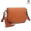 Tassel Grommets Crossbody Bags for Women Designer Shoulder Purses Vegan Leather Messenger Bag - Hand bag - $79.99  ~ £60.79