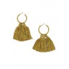 Tassel Hoop Earrings - Earrings - $3.99  ~ £3.03