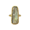 Tat2 Gold Labradorite Bora Ring - Ringe - 