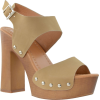 Taupe High Heel  - Sandals - $48.00 