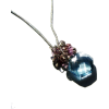 Teal Green Quartz Necklace Gem Cluster - ネックレス - $32.00  ~ ¥3,602