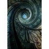 Teal stairwell fineartamerica - Buildings - 