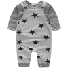 Tee and Star Print Overall  - Pajamas - $17.99 