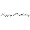 Text Happy Birthday - Texte - 