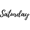 Text. Title. Saturday - 插图用文字 - 