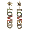 Text earrings - Brincos - 