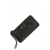 Textured Faux Leather Bow Accent Clutch - Clutch bags - $7.99 