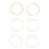 Textured Hoop Earrings Trio - 耳环 - $3.99  ~ ¥26.73