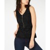 Thalia Sodi Lace Zipper-Front Top - Majice bez rukava - $59.50  ~ 377,98kn