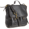 The SAK Fontana Leather Flap Cross Body Black - Bag - $104.49 
