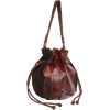 The SAK Indio Leather Drawstring Shoulder Bag Teak Multi - 包 - $65.82  ~ ¥441.02