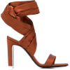The Attico tie-fastening ankle sandals - Sandalen - 
