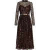 Theodora Leopard Pleat Midi Dress, PhEig - Kleider - 